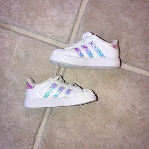Adidas baby girl tennis shoes